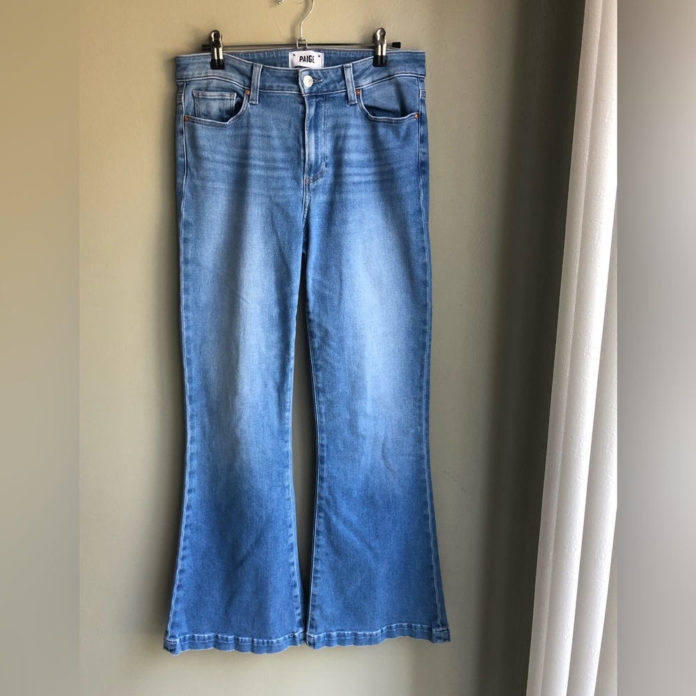 Paige Genevieve Modern High Rise Flare In Golden Years Size: 29